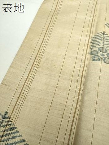 平和屋着物●上質な紬 松菱花間道 正絹 逸品 DAAZ0006ps