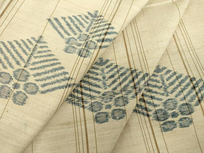 平和屋着物●上質な紬 松菱花間道 正絹 逸品 DAAZ0006ps
