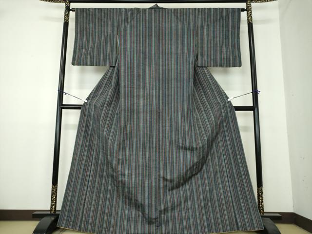 平和屋着物●上質な紬 間道 正絹 逸品 DAAZ0008ps