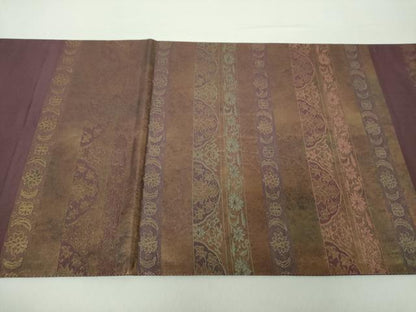 平和屋着物●六通柄袋帯　名物裂間道　金糸　引箔　正絹　逸品　DAAZ0049ps