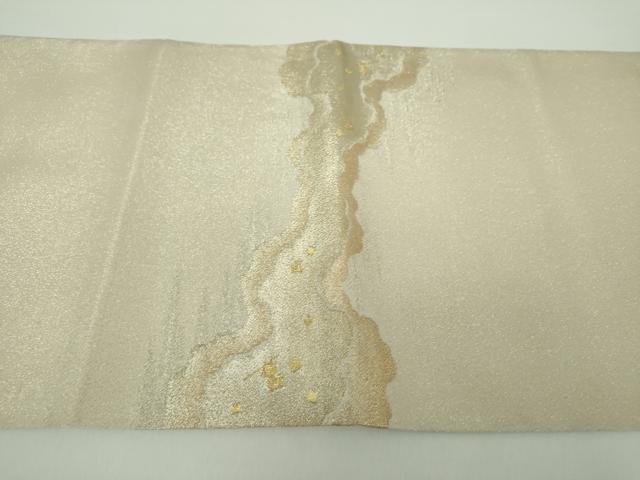 平和屋着物●綴れ　太鼓柄袋帯　霞文　金糸　正絹　逸品　DAAZ0078ps