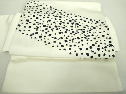 平和屋着物●塩瀬 つけ帯 箔散らし文 正絹 逸品 DAAZ0137ps