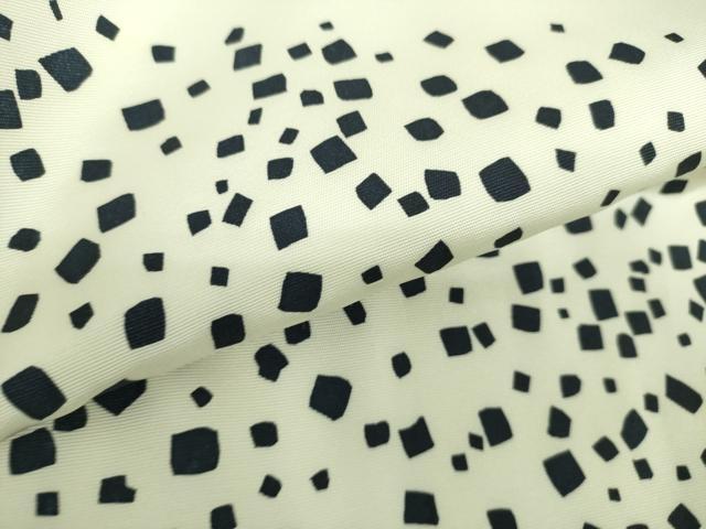 平和屋着物●塩瀬 つけ帯 箔散らし文 正絹 逸品 DAAZ0137ps