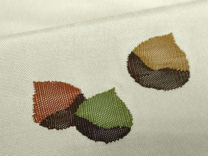 平和屋着物●九寸名古屋帯　成り物　栗　正絹　逸品　DAAZ0153ps