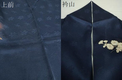 平和屋着物●訪問着　秋草文　暈し染め　金彩　正絹　逸品　DAAZ0182ps