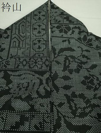 平和屋着物●本場大島紬　7マルキ　洋花文　正絹　逸品　DAAZ0216ps