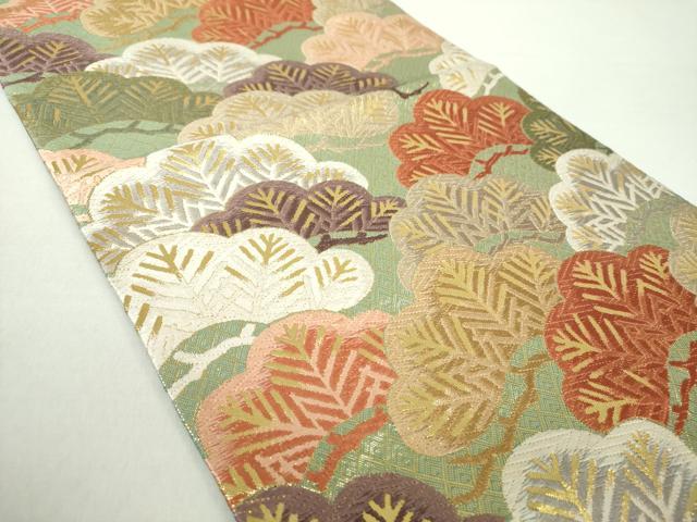 平和屋着物○佐賀錦 つけ帯 唐織 能衣若松重ね文 金糸 正絹