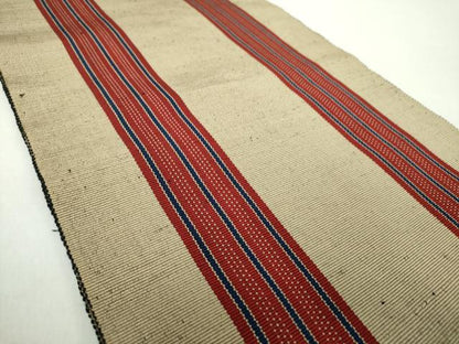 平和屋着物●八寸名古屋帯 一重帯 間道 正絹 逸品 DAAZ0265ps