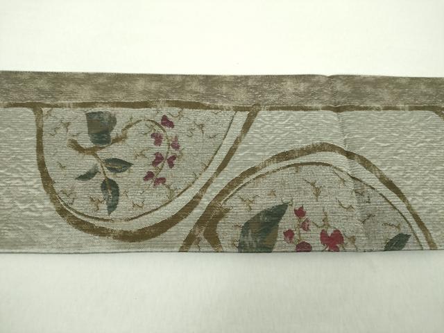 平和屋着物●本場筑前博多織 八寸名古屋帯 花間道 さが美扱い 証紙付き 正絹 逸品 未使用 DAAZ0270ps