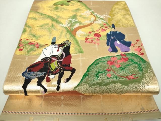 平和屋着物●龍村美術織物 たつむら 六通柄 本袋帯 蔦絵錦 金銀糸 正絹 逸品 DAAZ0343ps