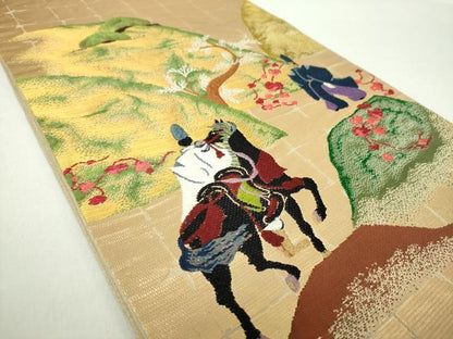 平和屋着物●龍村美術織物 たつむら 六通柄 本袋帯 蔦絵錦 金銀糸 正絹 逸品 DAAZ0343ps