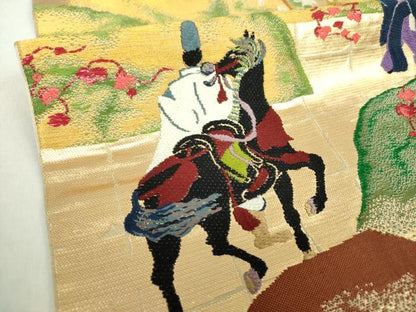平和屋着物●龍村美術織物 たつむら 六通柄 本袋帯 蔦絵錦 金銀糸 正絹 逸品 DAAZ0343ps