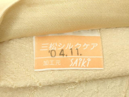 平和屋着物●太鼓柄袋帯　手描き　遠山風景　金彩　正絹　逸品　DAAZ0362ps