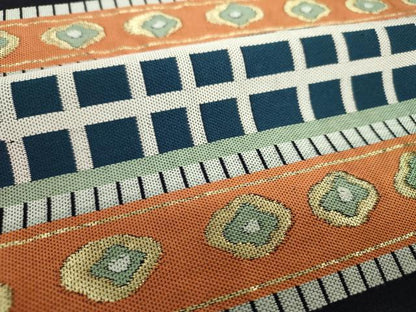 平和屋着物●六通柄　本袋帯　横段花文　金糸　正絹　逸品　DAAZ0386ps