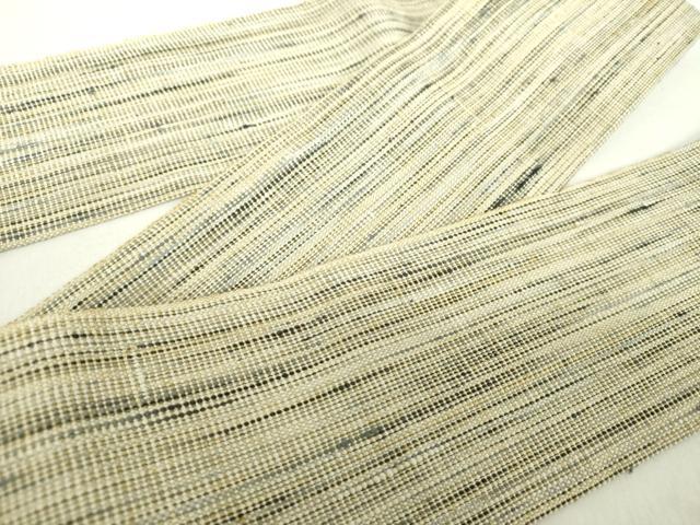 平和屋着物●男性 角帯 本真綿 縞 共箱付き 正絹 逸品 DAAZ0466ps
