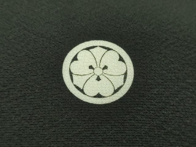 平和屋着物●豪華黒留袖　駒刺繍　立波鶴の丸　金彩　正絹　逸品　DAAZ0489ps