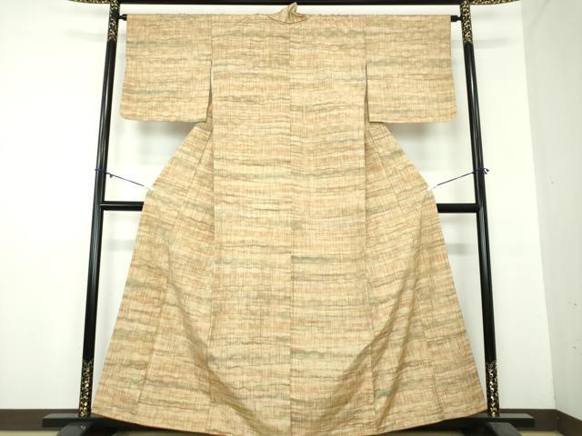 平和屋着物●上質な紬　縞　正絹　逸品　DAAZ0500ps