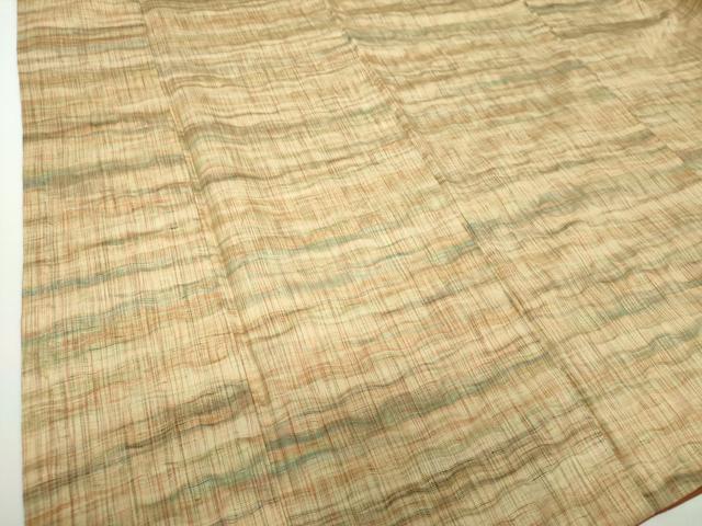 平和屋着物●上質な紬　縞　正絹　逸品　DAAZ0500ps