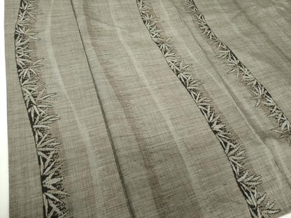 平和屋着物●本場大島紬 9マルキ 草葉間道 正絹 逸品 DAAZ0511ps