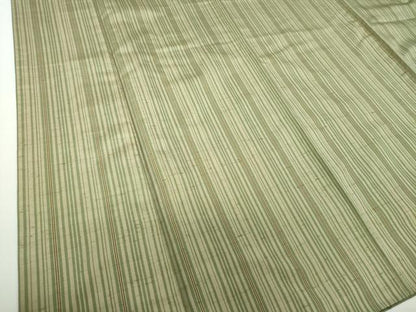 平和屋着物●ぜんまい紬　間道　正絹　逸品　DAAZ0512ps