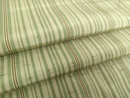 平和屋着物●ぜんまい紬　間道　正絹　逸品　DAAZ0512ps