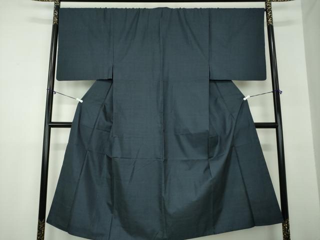平和屋着物●男性　本場大島紬　アンサンブル　長羽織　亀甲柄　反端付き　正絹　逸品　DAAZ0517ps