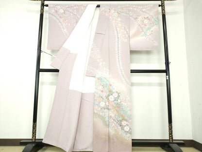 平和屋着物●訪問着　作家物　絞り　辻が花　暈し染め　金彩　正絹　逸品　未使用　DAAZ0524ps