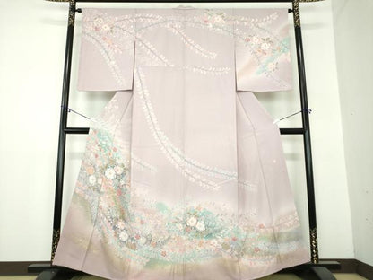 平和屋着物●訪問着　作家物　絞り　辻が花　暈し染め　金彩　正絹　逸品　未使用　DAAZ0524ps