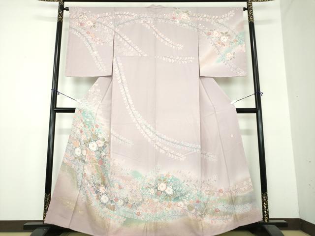 平和屋着物●訪問着　作家物　絞り　辻が花　暈し染め　金彩　正絹　逸品　未使用　DAAZ0524ps
