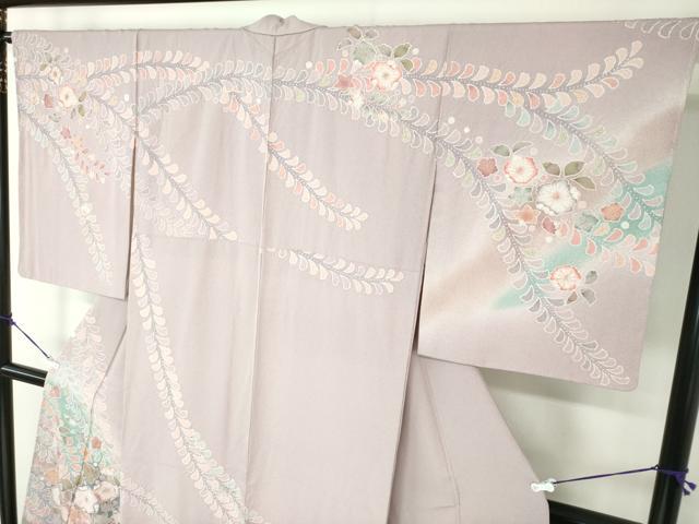 平和屋着物●訪問着　作家物　絞り　辻が花　暈し染め　金彩　正絹　逸品　未使用　DAAZ0524ps