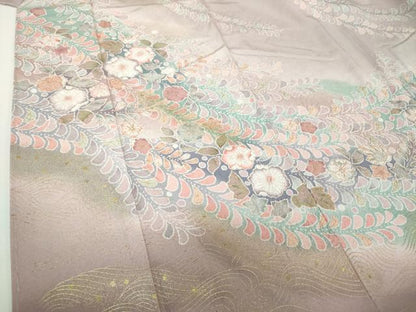 平和屋着物●訪問着　作家物　絞り　辻が花　暈し染め　金彩　正絹　逸品　未使用　DAAZ0524ps