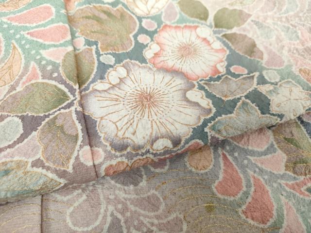 平和屋着物●訪問着　作家物　絞り　辻が花　暈し染め　金彩　正絹　逸品　未使用　DAAZ0524ps