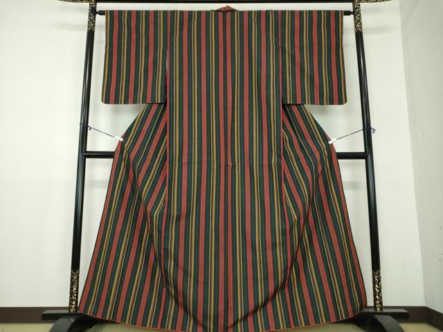 平和屋着物●上質な紬　間道　正絹　逸品　DAAZ0541ps