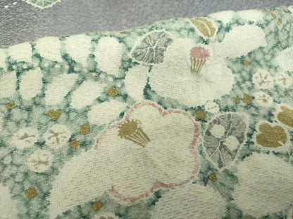平和屋着物●訪問着 絞り 辻が花 暈し染め 金彩 銀通し地 ますいわ屋扱い 正絹 逸品 DAAZ0552ps
