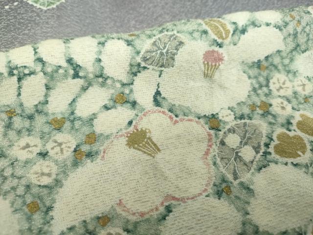 平和屋着物●訪問着 絞り 辻が花 暈し染め 金彩 銀通し地 ますいわ屋扱い 正絹 逸品 DAAZ0552ps