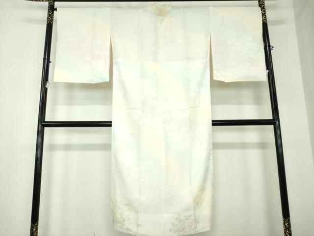 平和屋着物●上質な長襦袢　無双仕立て　御所車花地紋　暈し染め　やまと誂製　正絹　逸品　DAAZ0587ps