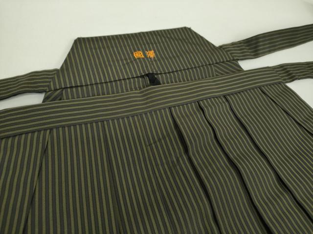 平和屋着物●男性　馬乗袴　縞　正絹　逸品　DAAZ0601ps