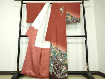 平和屋着物●訪問着 作家物 辻が花 暈し染め 金彩 正絹 逸品 DAAZ0616ps