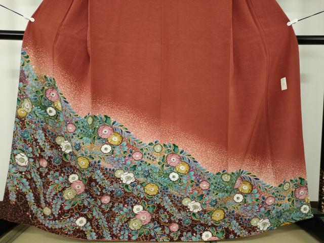 平和屋着物●訪問着 作家物 辻が花 暈し染め 金彩 正絹 逸品 DAAZ0616ps