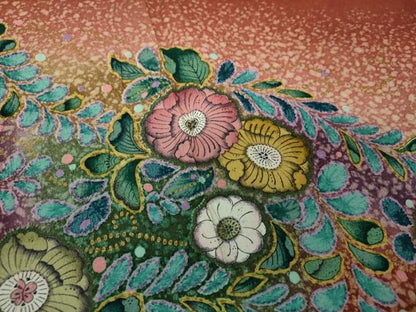 平和屋着物●訪問着 作家物 辻が花 暈し染め 金彩 正絹 逸品 DAAZ0616ps
