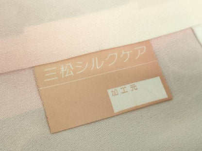 平和屋着物●上質な小紋 舞蝶花文 金彩 正絹 逸品 未使用 DAAZ0627ps
