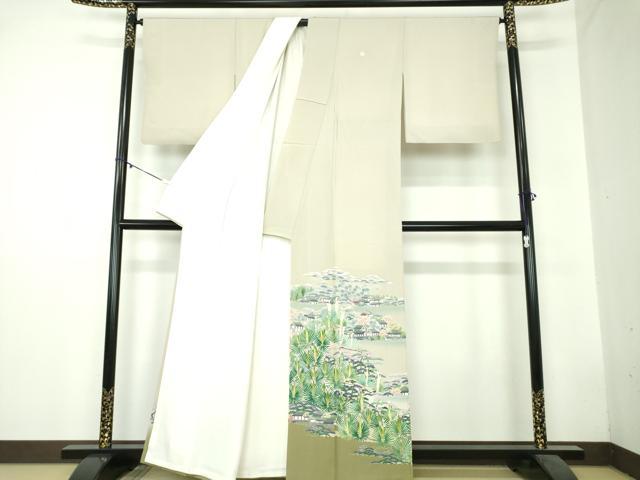 平和屋着物○本加賀友禅作家 東藤岳 色留袖 風景松文 暈し