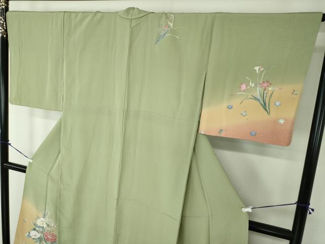 平和屋着物●訪問着　友禅　作家物　飾花文　暈し染め　正絹　逸品　DAAZ0702ps