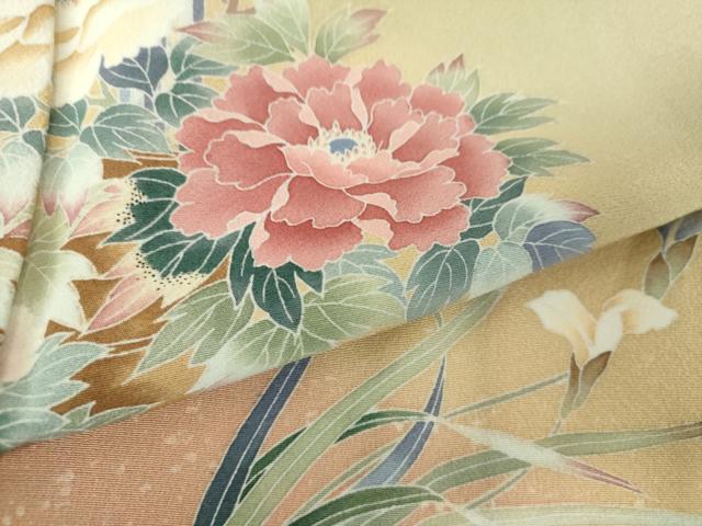 平和屋着物●訪問着　友禅　作家物　飾花文　暈し染め　正絹　逸品　DAAZ0702ps