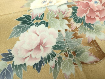 平和屋着物●訪問着　友禅　作家物　飾花文　暈し染め　正絹　逸品　DAAZ0702ps