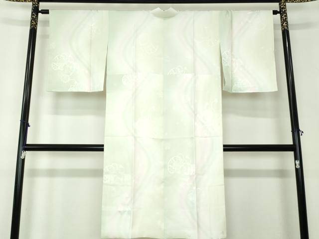 平和屋着物●上質な長襦袢 袷 鼓花地紋 暈し染め 正絹 逸品 未使用 DAAZ0705ps