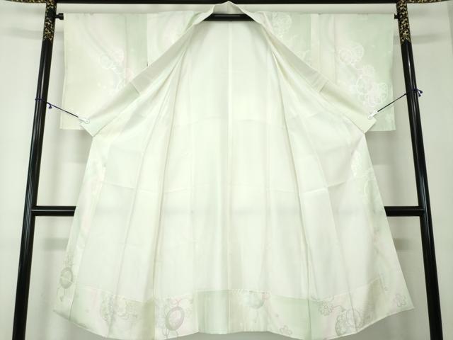 平和屋着物●上質な長襦袢 袷 鼓花地紋 暈し染め 正絹 逸品 未使用 DAAZ0705ps