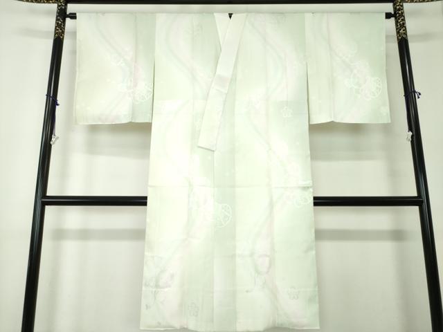 平和屋着物●上質な長襦袢 袷 鼓花地紋 暈し染め 正絹 逸品 未使用 DAAZ0705ps