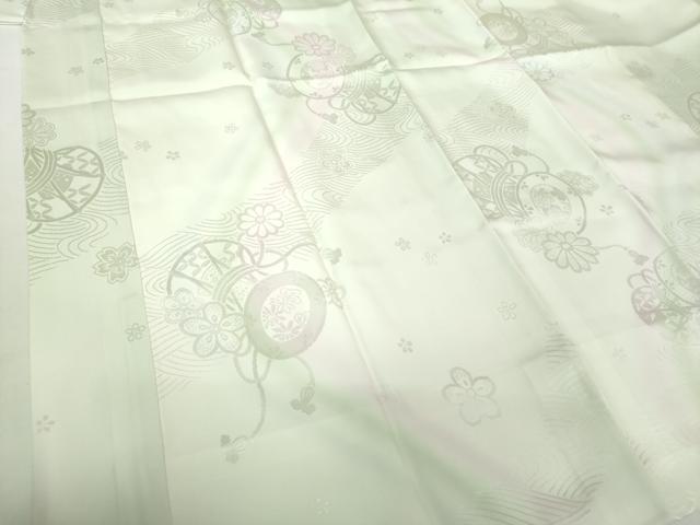 平和屋着物●上質な長襦袢 袷 鼓花地紋 暈し染め 正絹 逸品 未使用 DAAZ0705ps
