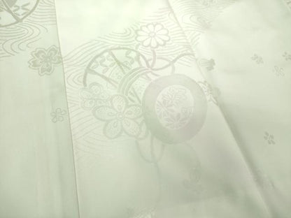 平和屋着物●上質な長襦袢 袷 鼓花地紋 暈し染め 正絹 逸品 未使用 DAAZ0705ps